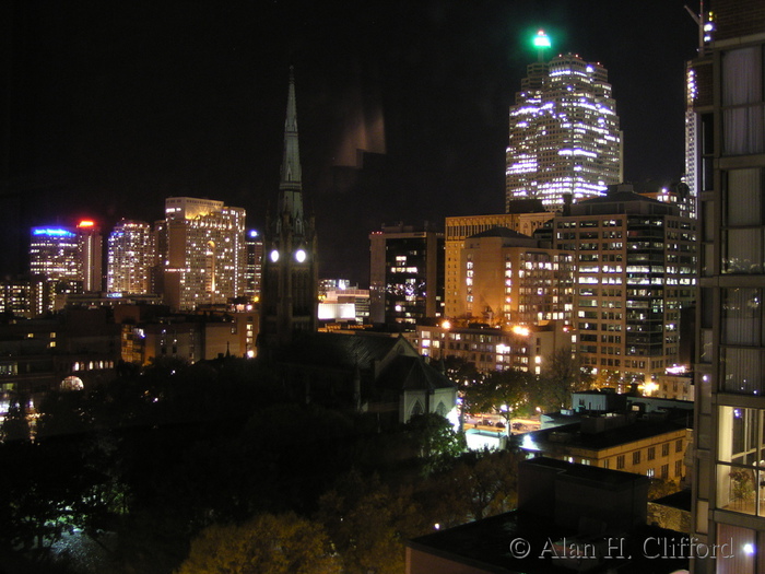 View from hotel window, Toronto