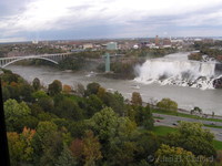 Waterfall from the skylon tower, Niagara