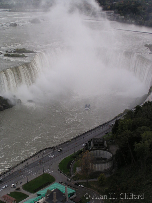 Waterfall from the skylon tower, Niagara