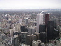 View from the CN tower, Toronto