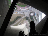 Glass floor, CN tower, Toronto