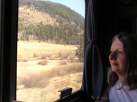 Margaret on the California Zephyr