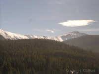 Snow in the mountains