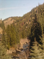 View from the California Zephyr train