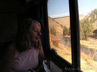 Margaret on the California Zephyr