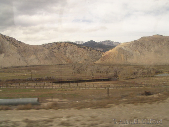 View from the California Zephyr train