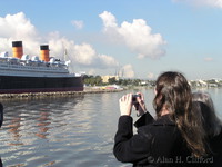 Margaret, Ben and the Queen Mary at Long Beach