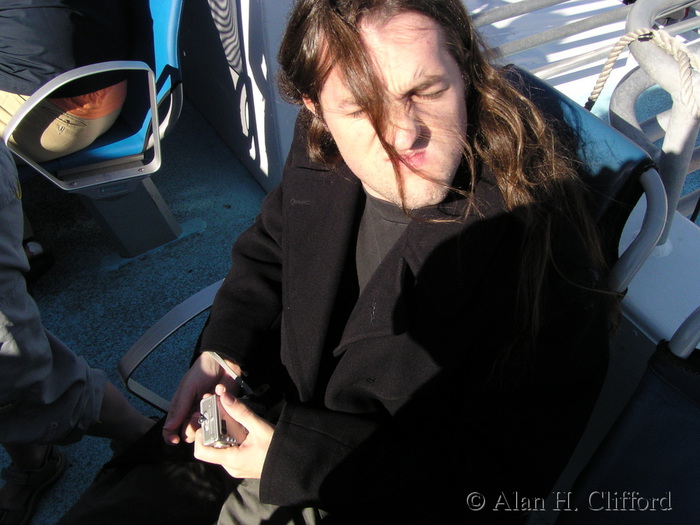 Ben on the Santa Catalina Ferry