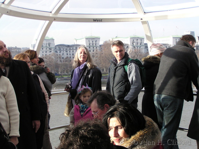 Margaret on the London Eye