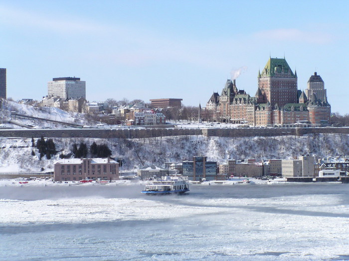 The Chateau Frontenac seen from Lévis