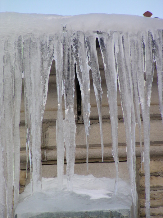 Icicles in Québec