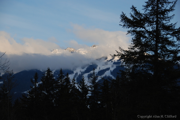 Blackcombe mountain seen from Alta Lake