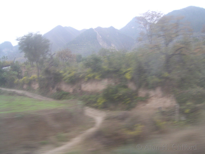 View from the train to Xi’an