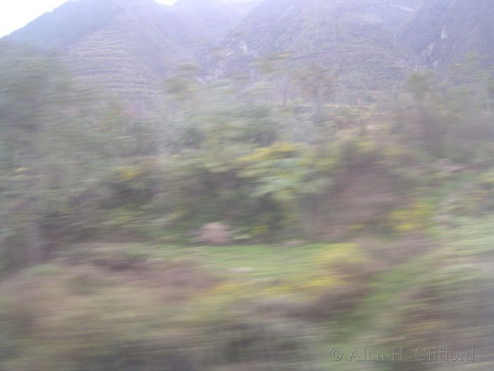 View from the train to Xi’an