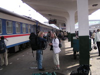 Margaret and Ailie at Xi’an station