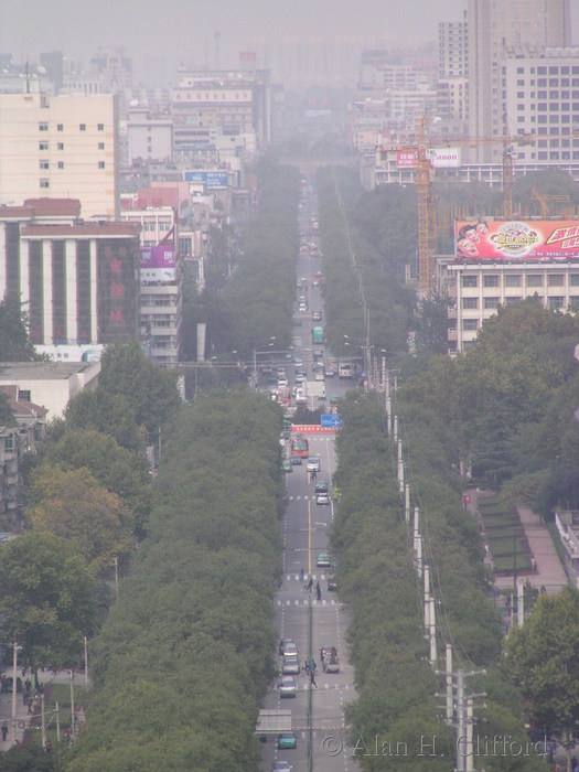 View north of the Great Goose Pagoda