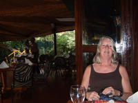 Margaret at the Carnivore restaurant