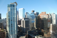 View from room in the Fairmont Waterfront