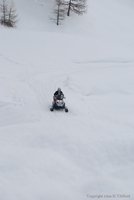 Skidoo near Livigno lake