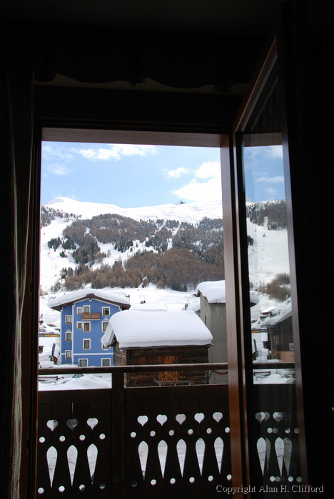 View from our room at the Alpina