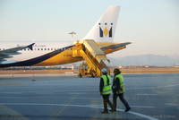 Broken aeroplane at Brescia