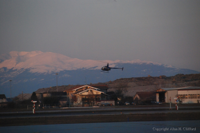 Helicopter at Brescia airport