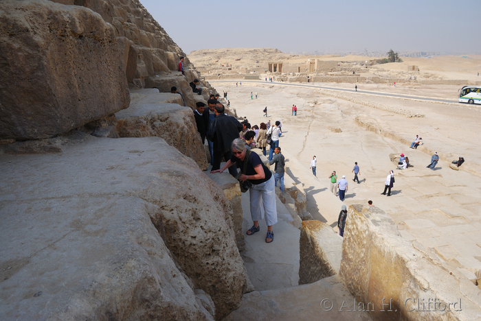 Margaret on the Great Pyramid