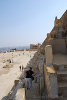 Margaret on the Great Pyramid