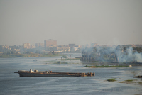 View from the ring road bridge over the Nile