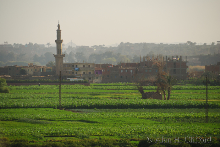 View from the ring road bridge over the Nile