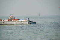 Container ship entering the Suez Canal