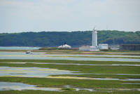 Hurst Point lighthouse and ferry