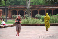 Margaret at the Tomb of Akbar the Great, Sikandra