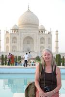 Margaret at the Taj Mahal