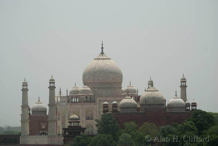 Taj Mahal viewed from Agra Fort