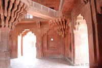 In the Diwan-i-Khas, Fatehpur Sikri