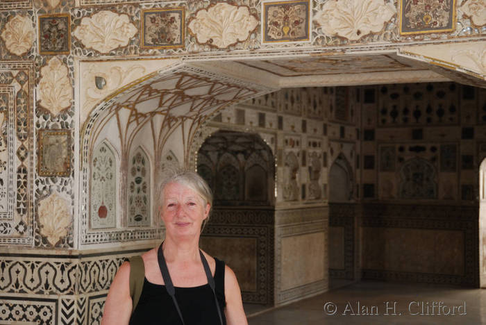 Margaret at Amber Fort, Jaipur