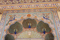 Detail from a doorway in Pritam Chowk City Palace Museum, Jaipur