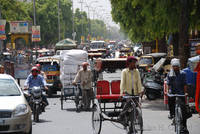 Traffic approaching Badi Chaupar, Jaipur