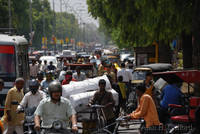 Traffic approaching Badi Chaupar, Jaipur