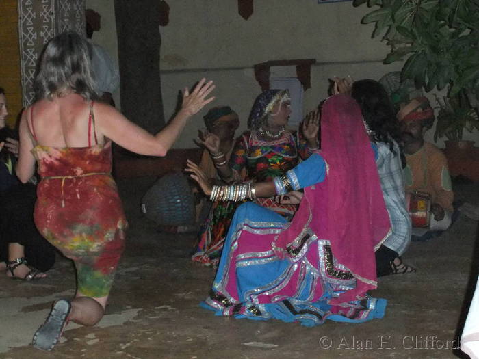 Margaret dancing, Jaipur