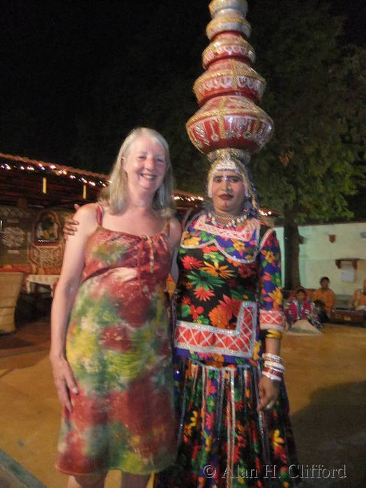 Margaret and dancer, Jaipur