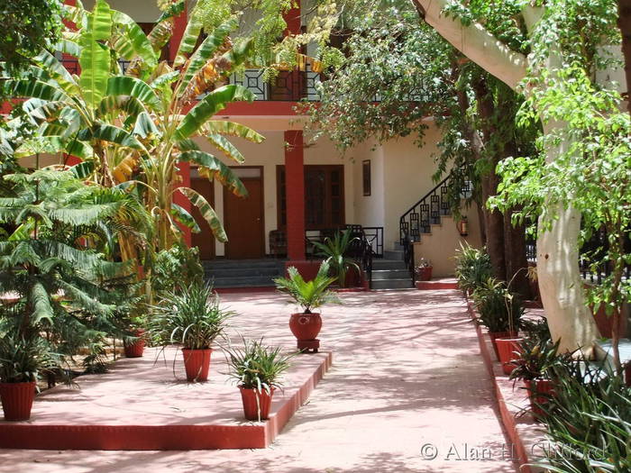 In the garden at the Ranthambhore Regency hotel