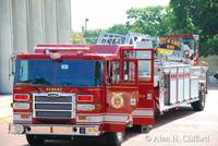 Fire engine at Corning Tower