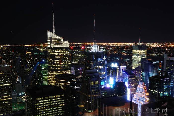 View at night from Top of the Rock