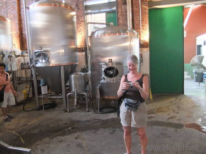 Margaret at Brooklyn Brewery