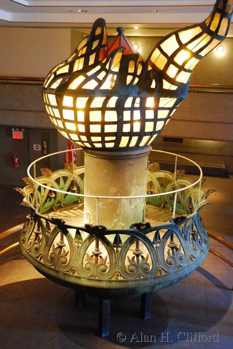 Old torch from the Statue of Liberty