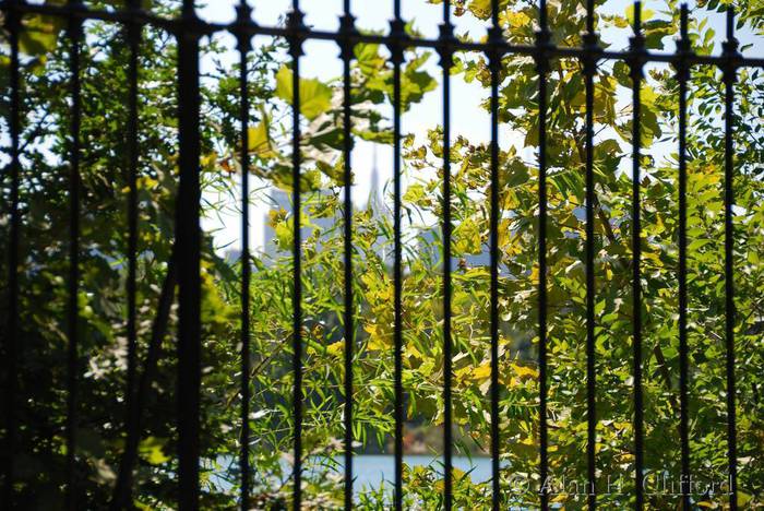 Fence around the Jacqueline Kennedy Onassis Reservoir