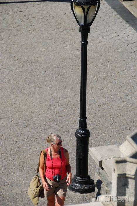 Margaret at Belvedere Castle