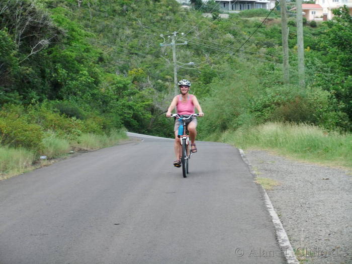 Margaret rides to Cas En Bas